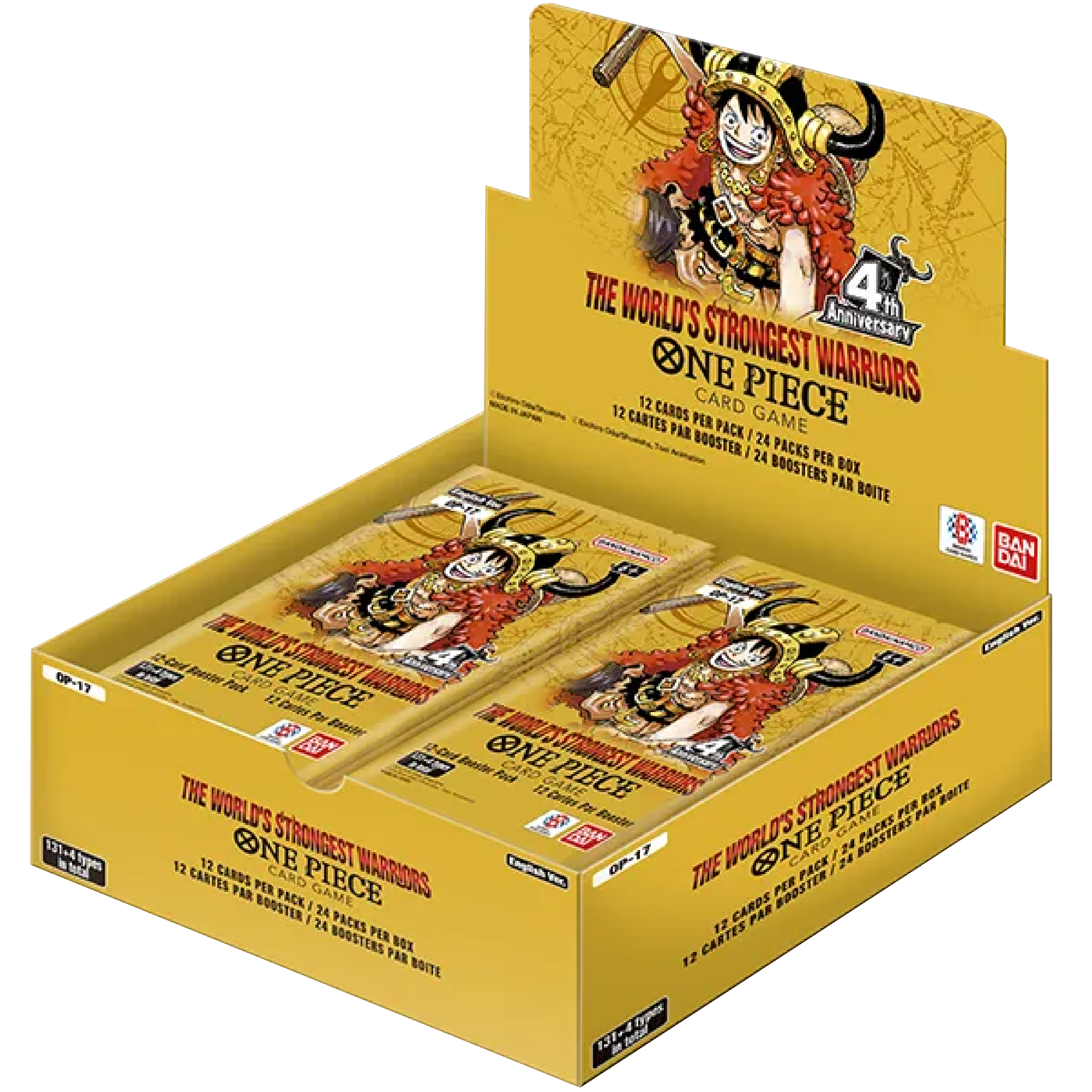 One Piece Official Card Game: OP-17 [The World’s Strongest Warriors] Booster Box – English